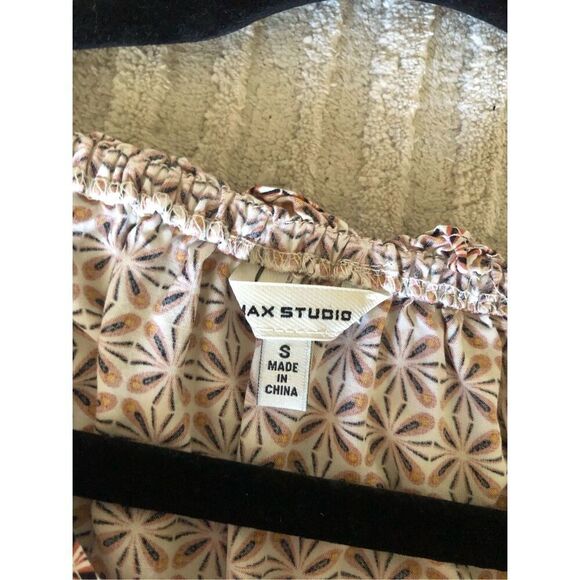 Max Studio Tie Neck Blouse Size Small - Picture 9 of 11